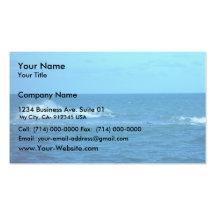 Wave Breaking On Reef At Hillaries Business Card Template