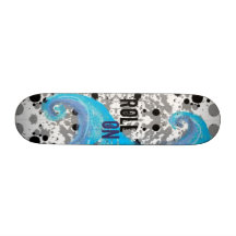 wave, ROLL, ON Custom Skateboard