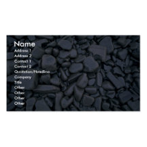 Wave-rounded rocks business cards