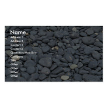 Wave-rounded stones business cards