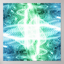 Wavelet Cross Print