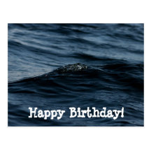 Wavelet; Happy Birthday Postcard