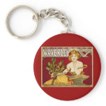 Waverley Cycles - Art Nouveau - Alphonse Mucha keychains