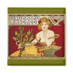 Waverley Cycles - Art Nouveau - Alphonse Mucha Fridge Magnets