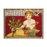 Waverley Cycles - Art Nouveau - Alphonse Mucha Post Cards