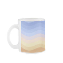Waves 09 frosted glass mug