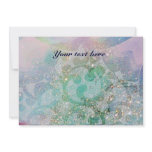WAVES , bright red violet  blue pink gold sparkles invitations