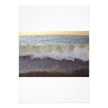 Waves Hitting the Beach Shore 2 Custom Announcement