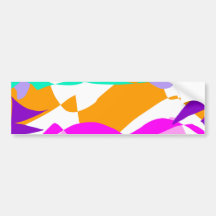 Waves Ocean Beach Sun Swimming Glass Bumper Sticker