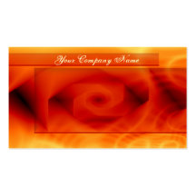 Waves of Amber Business Card Template