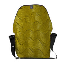 Waves of Gold Rickshaw Messenger Bag