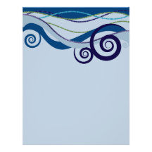 Waves of Inspiration Letterhead Design