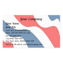 Waves of Patriotism - business card template