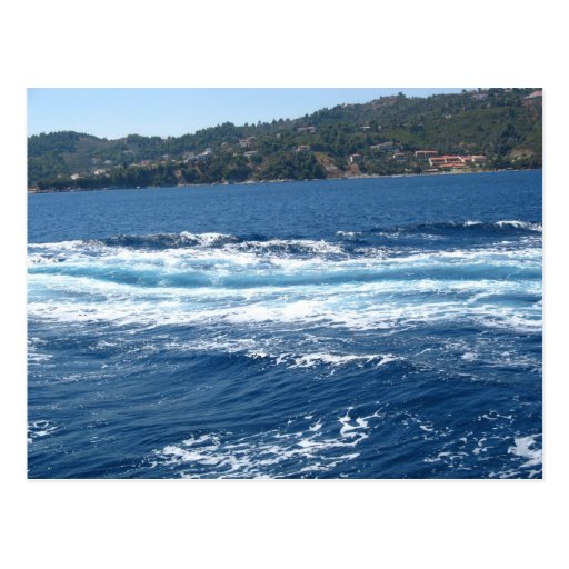 Waves postcard