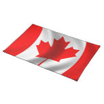Waving Canadian Flag Place Mats