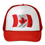 Waving Canadian Flag Trucker Hats