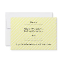 Waving Cute Baby, on yellow stripes. Custom Custom Announcement