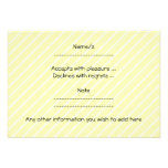 Waving Cute Baby, on yellow stripes. Custom Custom Announcement