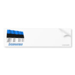 Waving Estonia Flag with name in Russian Bumper Stickers