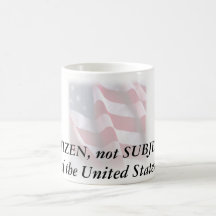 waving_faded_flag50-1085x1210, CITIZEN, not SUB... Coffee Mug