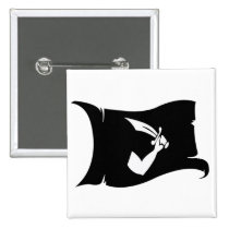 Waving Flag #13 Thomas Tew buttons