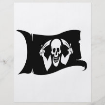 Waving Flag-Pirate Icon #2 Personalized Flyer