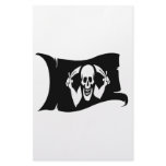 Waving Flag-Pirate Icon #2 Customized Stationery