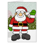 Waving Santa 1 Greeting Card