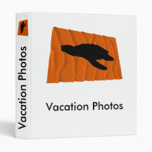 Waving Sea Turtle Nesting Flag Vinyl Binders