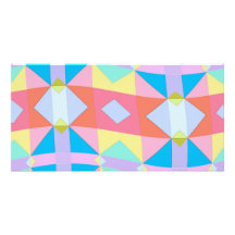 wavy chequered pattern picture card