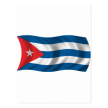 Wavy Cuba Flag Post Cards