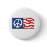 Wavy Gravy Peace Logo Button