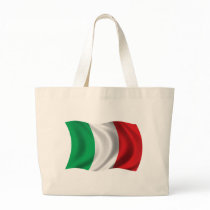 Wavy Italy Flag Tote Bags