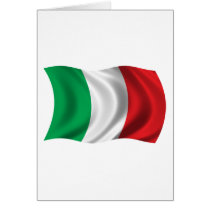 Wavy Italy Flag Card