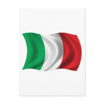 Wavy Italy Flag Post Cards