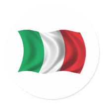 Wavy Italy Flag Sticker