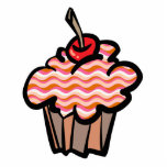 wavy lines cupcake photo cut out