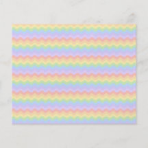 Wavy Pastel Rainbow Stripes Flyers