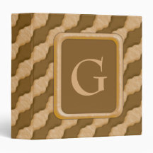 Wavy Ripples - Chocolate Peanut Butter Vinyl Binders