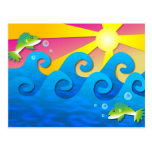 Wavy Sea Postcards