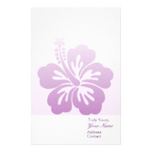 Wavy white Purple Stationery
