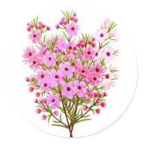 Wax Flower Bouquet Sticker