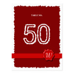 Wax Seal Table Number postcards