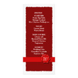 Wax Seal Wedding Menu / Program rack cards