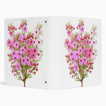 Waxflower Bouquet Avery Binder