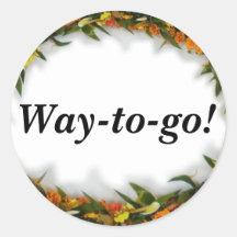 way to go praise a child sticker