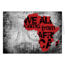 WE ALL CAME FROM AFRICA GREETING CARDS