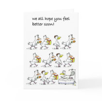 We all hope you feel better soon! cards