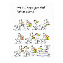We all hope you feel better soon! postcard
