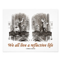 We All Live A Reflective Life (Wonderland) Personalized Invite